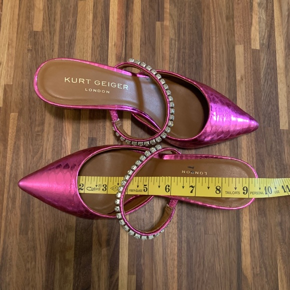 Kurt Geiger Pink Metallic Heels - Picture 7 of 14